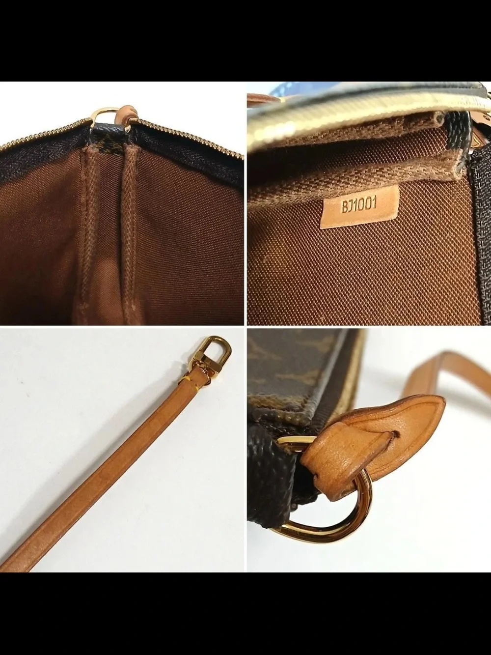 Louis Vuitton Monogram Canvas Mini Wristlet in Brown